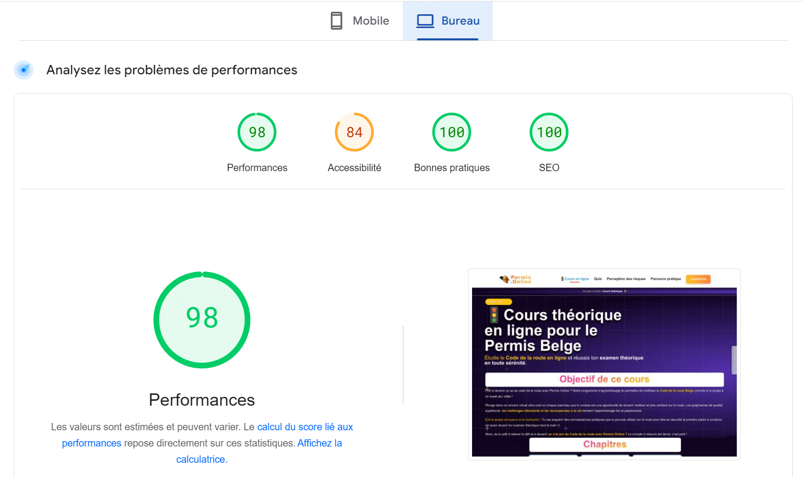 Permis Online en escritorio